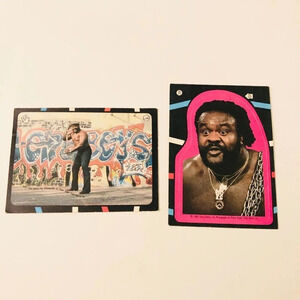 Vtg 1985 WWF Junkyard  Dog Titan Sports Wrestling Stickers